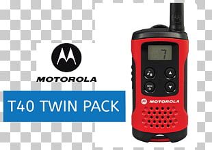 Motorola TLKR T40 Handheld Two-Way Radios Telephony Communication PMR446 PNG