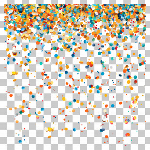 Falling Confetti - Colorful Confetti Falling PNG