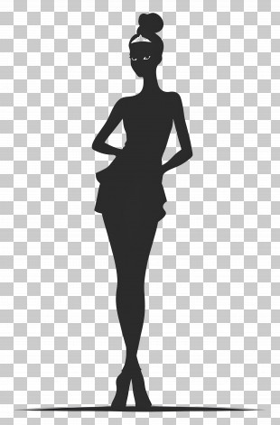 Barbie Silhouette - Silhouette Of Woman PNG