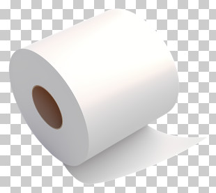Toilet Paper - White Toilet Paper Roll Illustration PNG