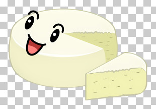 Cartoon - Smiling Cheese Cartoon With A Slice PNG