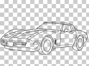 Car Corvette Stingray Chevrolet Corvette ZR1 (C6) Line Art PNG
