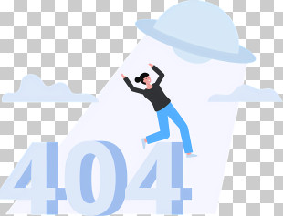 Not Found - 404 Error With UFO And Person PNG