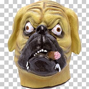 Bulldog Costume Party Mask Halloween Costume PNG