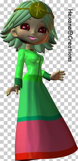 Costume Design Cartoon Green Figurine PNG