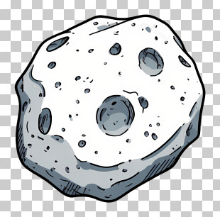 Asteroid Icon - Space Asteroid Illustration PNG