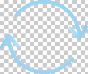 Aqua Turquoise Circle Line Font PNG