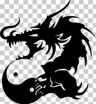 China T-shirt Chinese Dragon PNG, Clipart, Art, Black And White ...