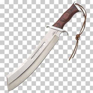 Bowie Knife Machete Blade Hunting & Survival Knives PNG