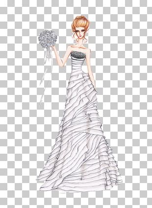 Wedding Dress Drawing Formal Wear PNG, Clipart, Arm, Bride, Fashion ...