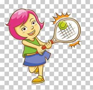 Tennis Girl Racket Illustration PNG, Clipart, Area, Art, Baby Girl ...