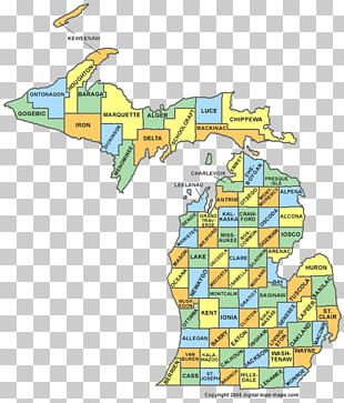 Michigan Road Map Monroe County PNG