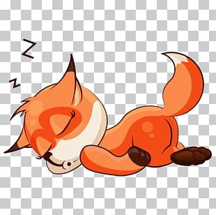 Whiskers Red Fox Sticker PNG