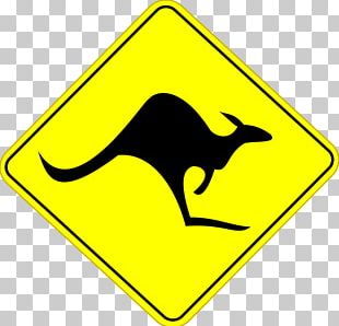 Road Signs In Australia Traffic Sign Kangaroo Warning Sign PNG