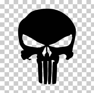 Punisher Car Decal PNG, Clipart, Black And White, Bone, Car, Cdr, Decal ...