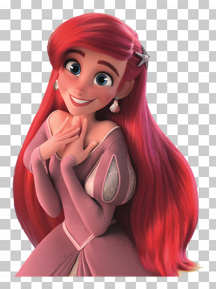 Ariel - Red-Haired Princess In Fantasy World PNG