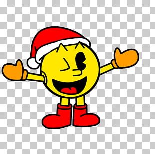 Pac-Man Video Game Santa Claus Mario Hat PNG
