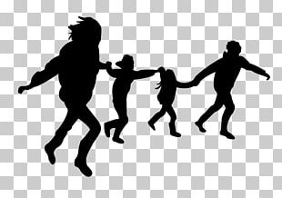 Silhouette Family PNG, Clipart, Animals, Art, Black And White, Child ...