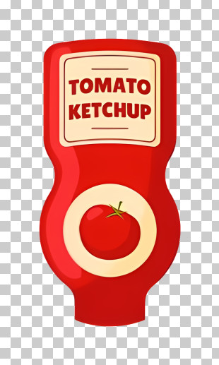 Food - Tomato Ketchup Bottle PNG