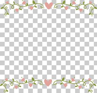 Romantic Pink Flower Border PNG, Clipart, Border, Border Clipart ...