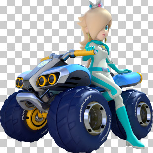 Super Mario Bros - Rosalina Riding ATV PNG