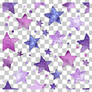 Purple Background - Purple Stars Pattern For Decorative Backgrounds PNG