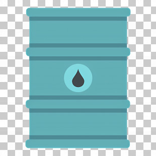 Oil Drum - Blue Barrel With Oil Droplet Icon PNG