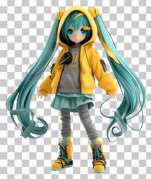イラスト MIKI Chibi Vocaloid SF-A2 Miki Hatsune Miku PNG