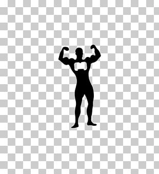 15 Muscle Man Body Builder Silhouette (PNG Transparent)