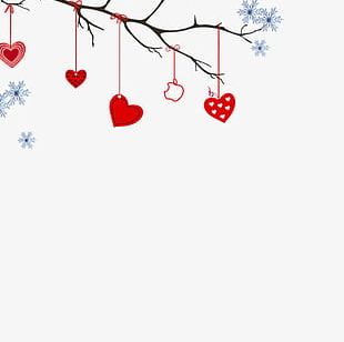 Heart Hanging From A Tree PNG