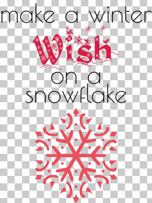 Winter Wish Snowflake PNG