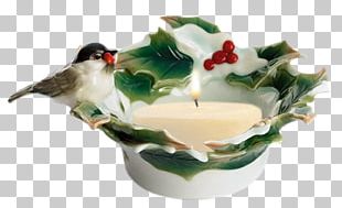 Porcelain Candle Blog Plate PNG