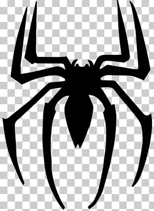Spider-Man Venom Miles Morales Logo Stencil PNG