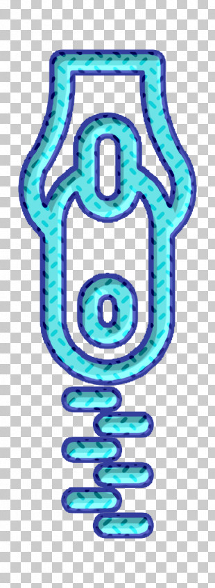Sewing Elements Icon Tools And Utensils Icon Zipper Icon PNG