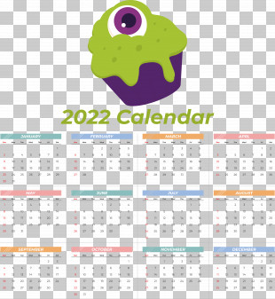 2022 Calendar 2022 Printable Yearly Calendar Printable 2022 Calendar PNG