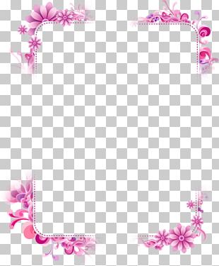 Purple Flowers Frame PNG, Clipart, Album, Border Frame, Cute, Cute ...