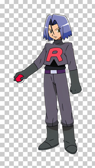 James - Team Rocket Anime Character PNG