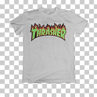 T-shirt Thrasher Skateboarding Logo PNG, Clipart, Area, Brand, Clothing ...