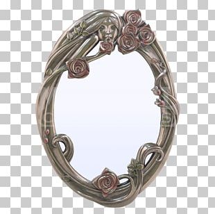 Silver Bathroom Mirror House Brass PNG