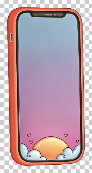 Animated Iphone - Smartphone With Colorful Case PNG