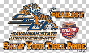 Savannah State University Savannah State Tigers Women's Basketball Logo Flag Banner PNG