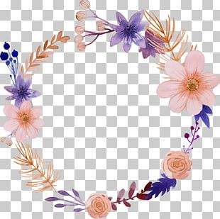 Watercolor Painting Wreath Flower Stock Photography PNG, Clipart ...