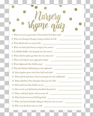 Quiz Party Nursery Rhyme Game Png Clipart Baby Shower Game Girl