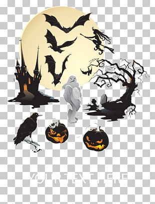Bat Halloween Jack-o'-lantern PNG