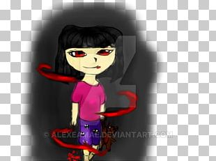 Black Hair Character Animated Cartoon PNG
