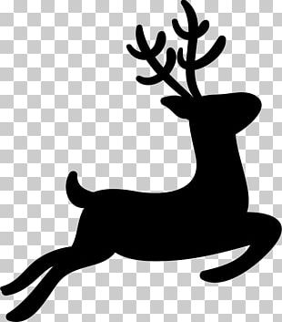 Reindeer Silhouette Christmas PNG, Clipart, Antler, Art, Artwork, Black ...