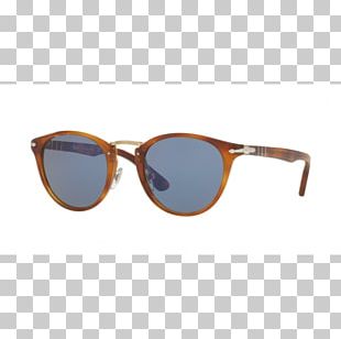 Persol PO0649 Sunglasses Havana Blue PNG
