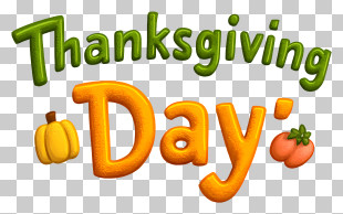 Thanksgiving Day - Thanksgiving Day Text Illustration PNG