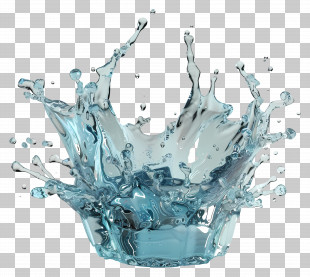 Ice Splash Water - Blue Water Splash In Motion PNG