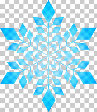 colour blue clipart snowflake